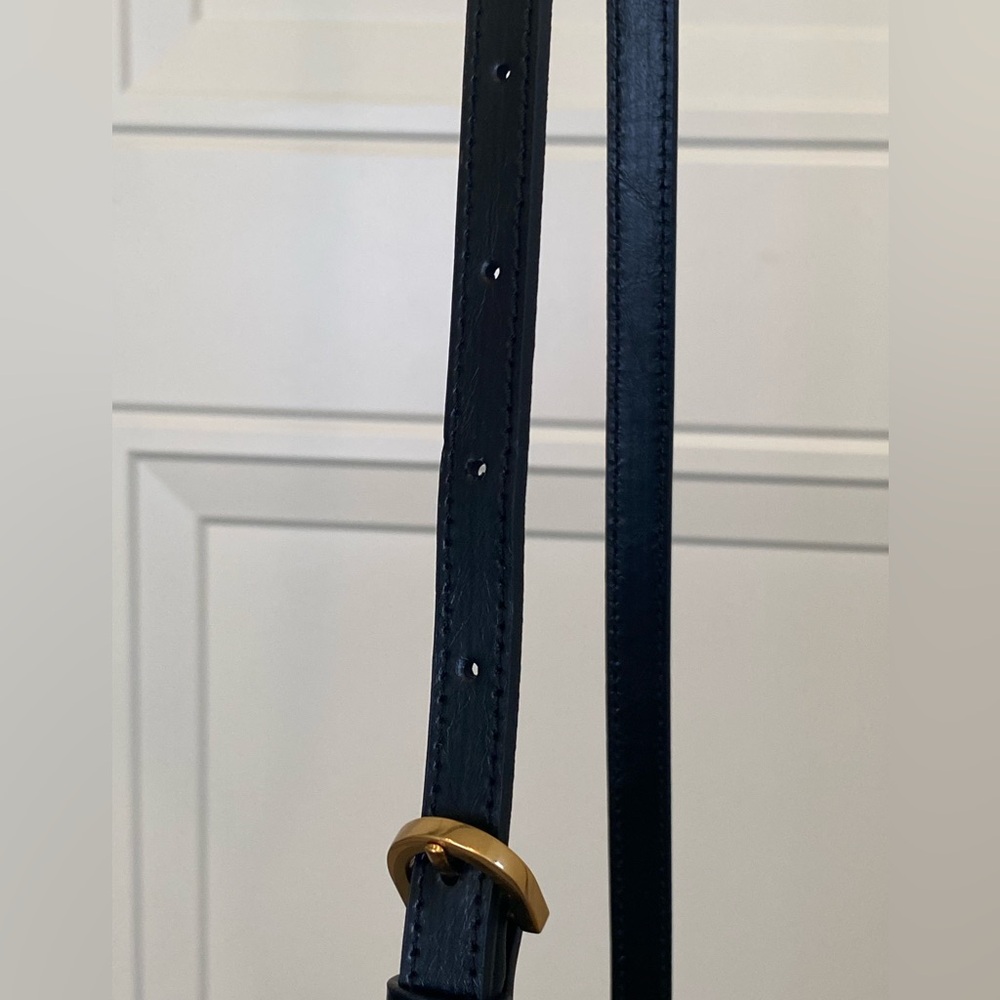 Ted Baker Rosalie Black Leather Crossbody Bag with Luxe Gold Rose Closure NWT - Picture 13 of 16